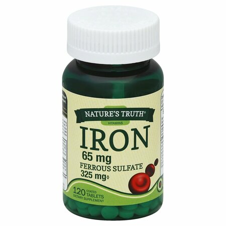 NATURES TRUTH NT FERROUS SULFATE IRON TABS, 120PK 407267